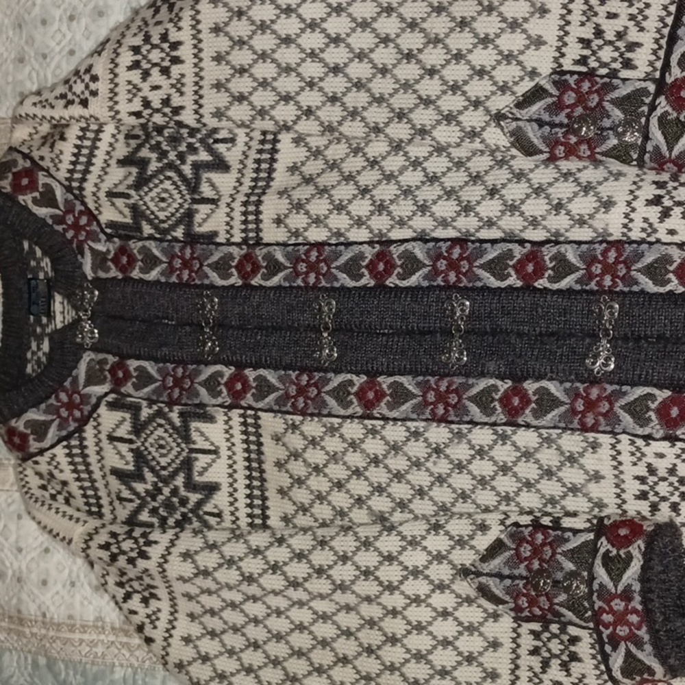 Fall/Winter Wool knit sweater  coat XL